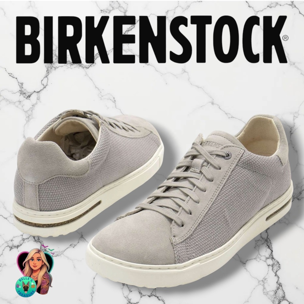 Birkenstock Bend Low Grey Suede Textile Sneakers Casual Shoes Mens 43 US 10 NEW